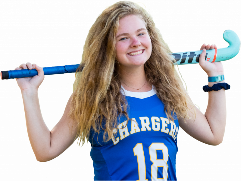 Laura Cunningham, field hockey team athlete at Cary Academy