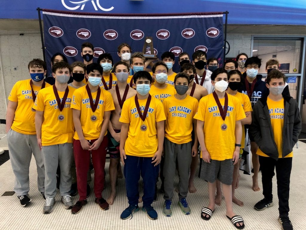 Varsity boys swimming runners up 2021