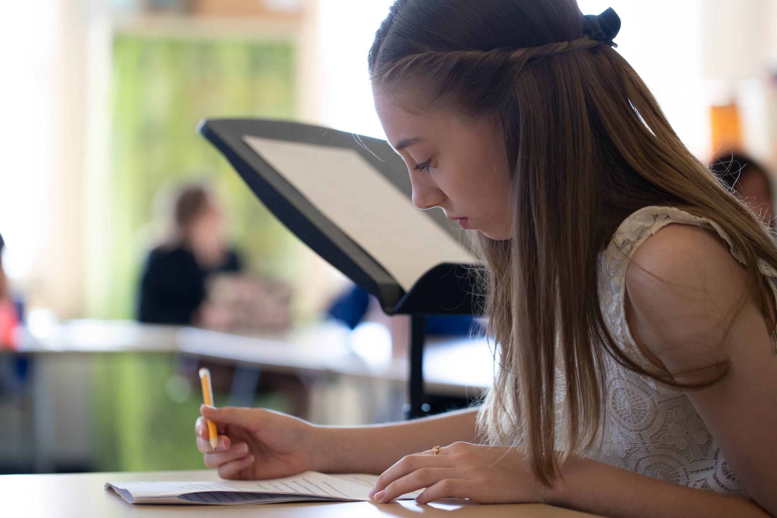Student writing
