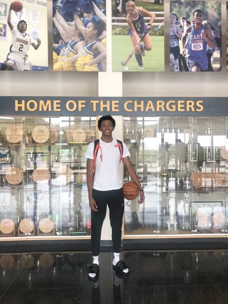 Trey Murphy III '18 in the FC Lobby