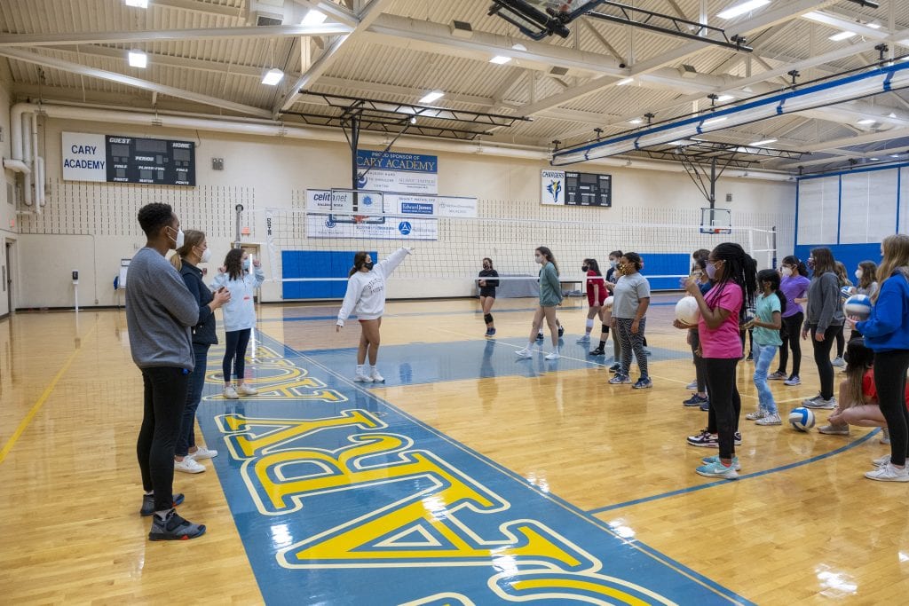 Students in Leadership and Volleyball