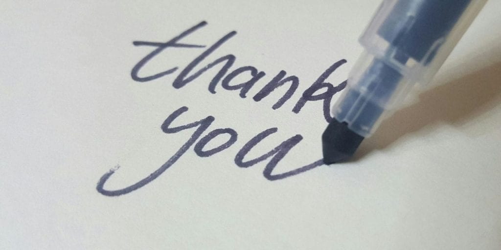 Thank you note